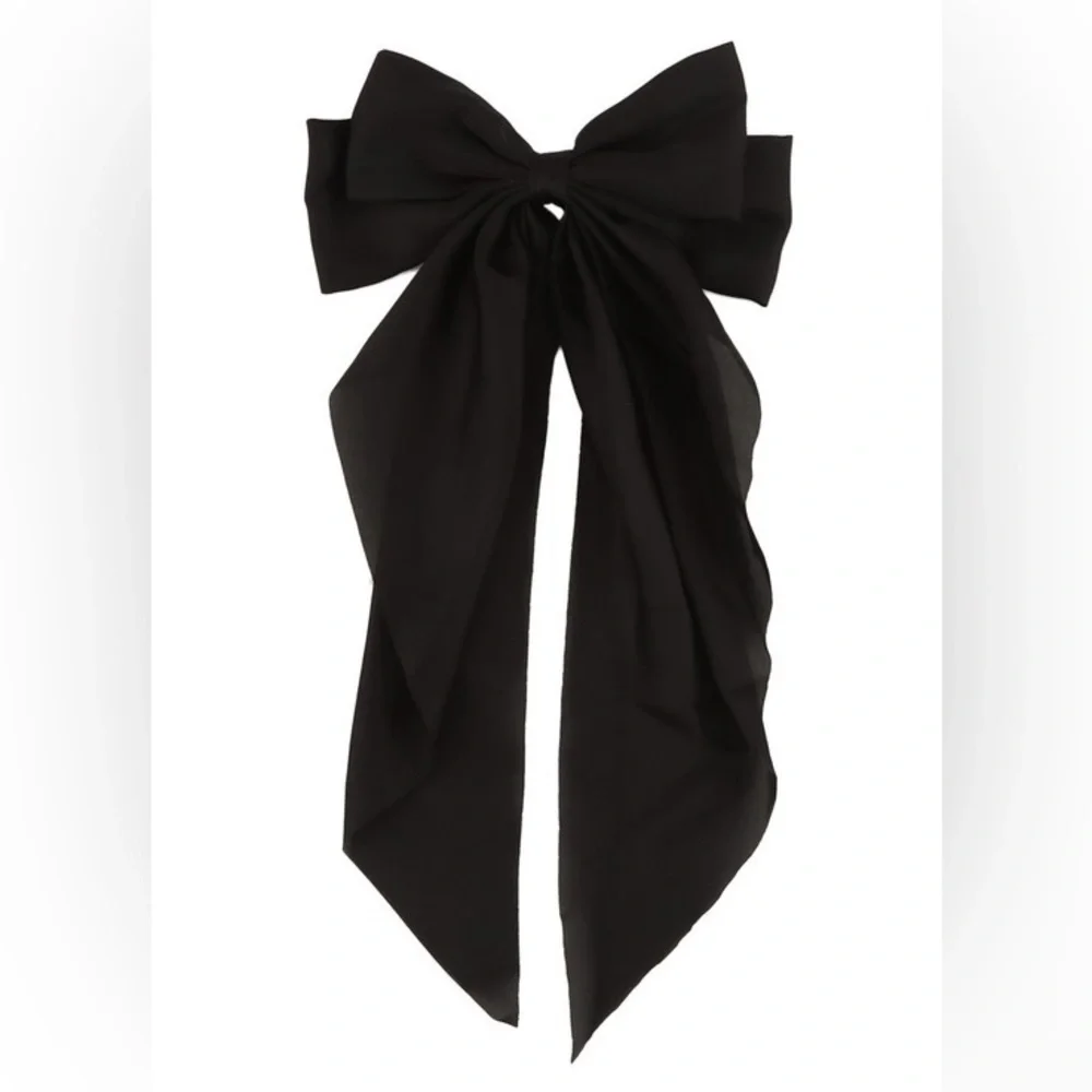 Black Bow Hair Pin